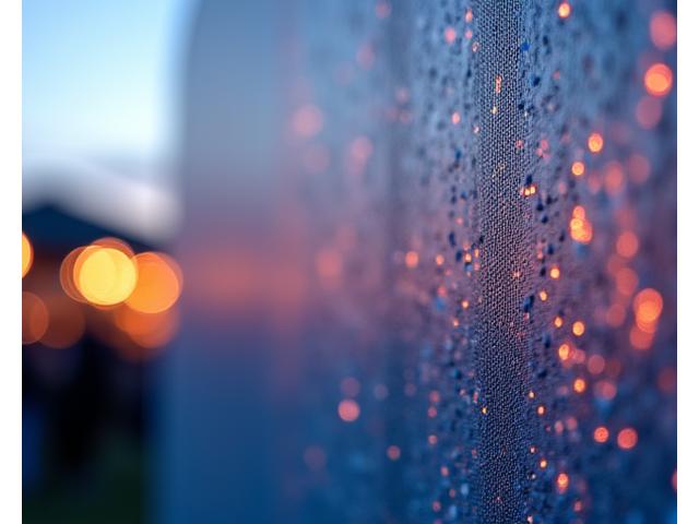 A dynamic art installation featuring subtle, integrated sponsor branding that blends artistically.