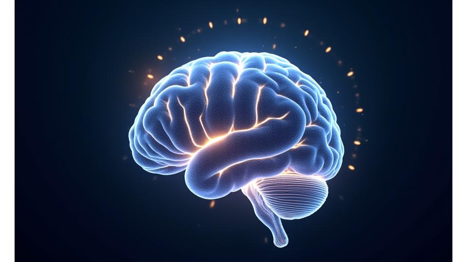 Stylized depiction of a brain with interconnected nodes, symbolizing intellectual property and creative thought.