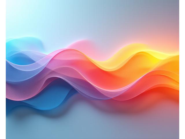 Dynamic abstract representation of sound waves blending multiple colors, symbolizing diverse music genres and their harmonious integration.