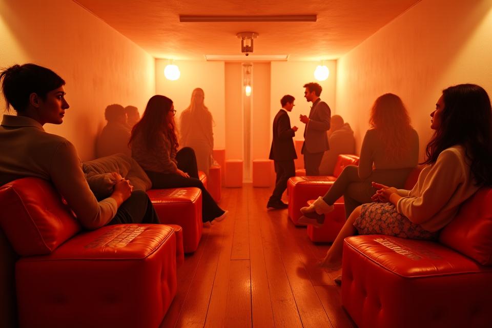 A subtly branded lounge area within a festival VIP section, displaying successful corporate brand integration.